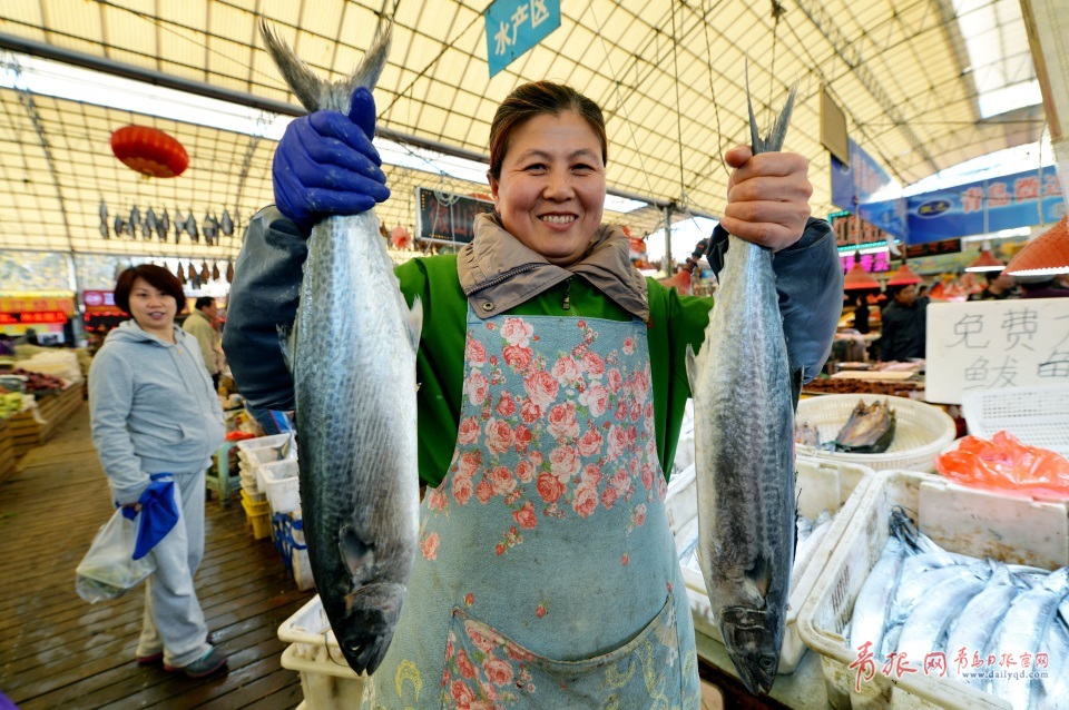 青島進入秋鲅魚晾曬季 空中美味誘人味蕾(圖)